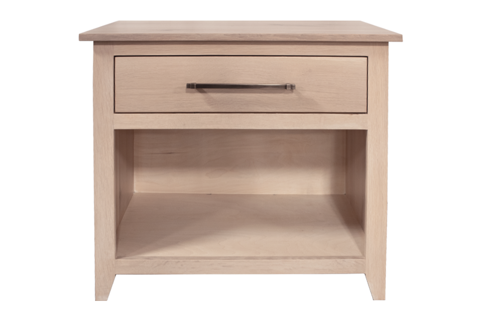 Rustic Quartersawn White Oak Wide Nighstand