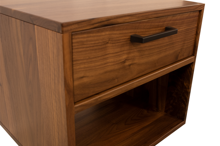 Rustic Walnut End Table