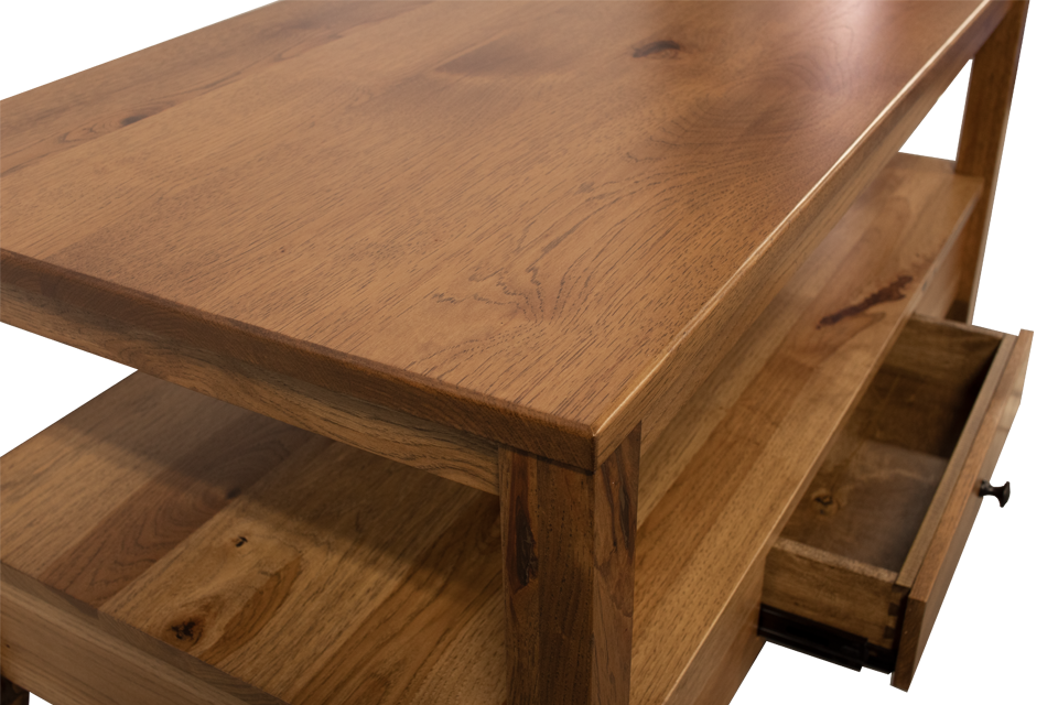 Rustic Hickory Coffee Table