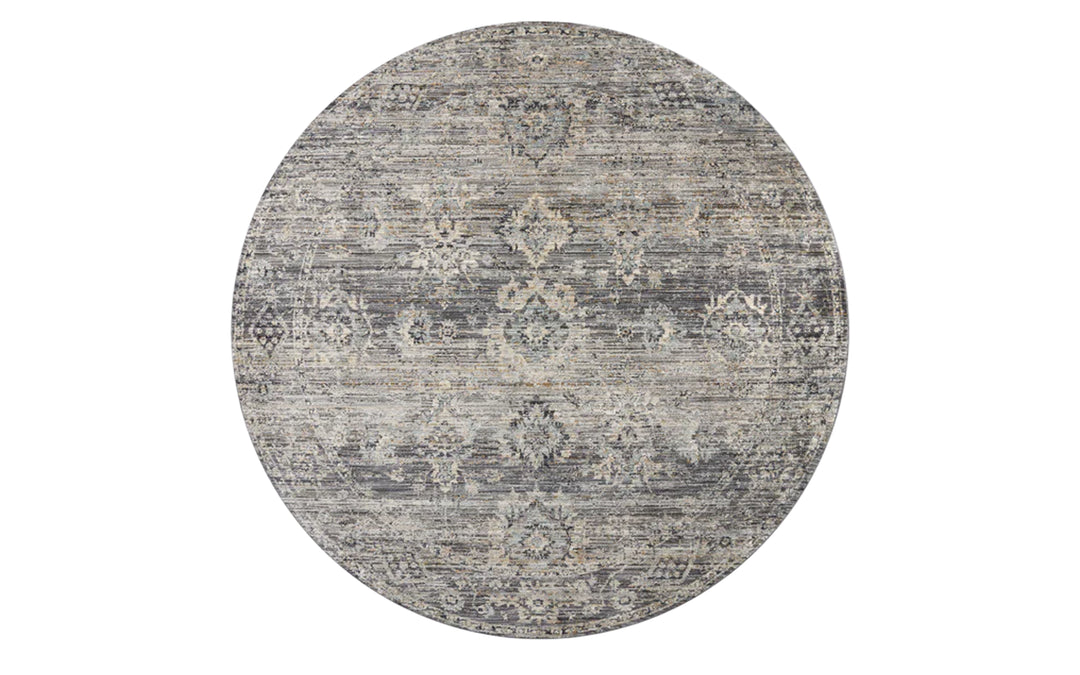 Loloi Katherine Collection Graphite Jade 7.1' Round Area Rug