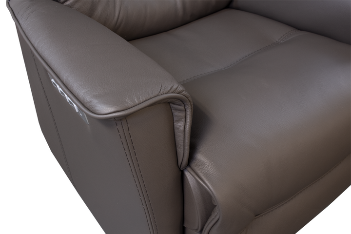 Fjords Leather Swivel Power Recliner