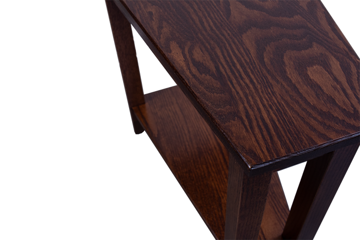 Oak Wedge End Table