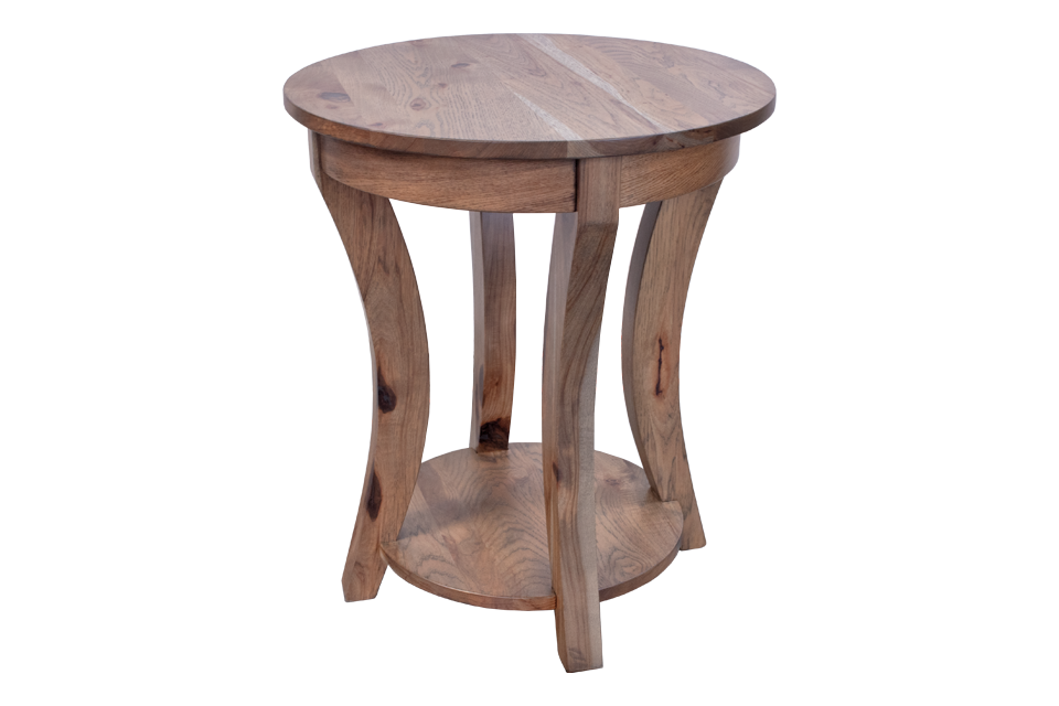 Rustic Hickory End Table