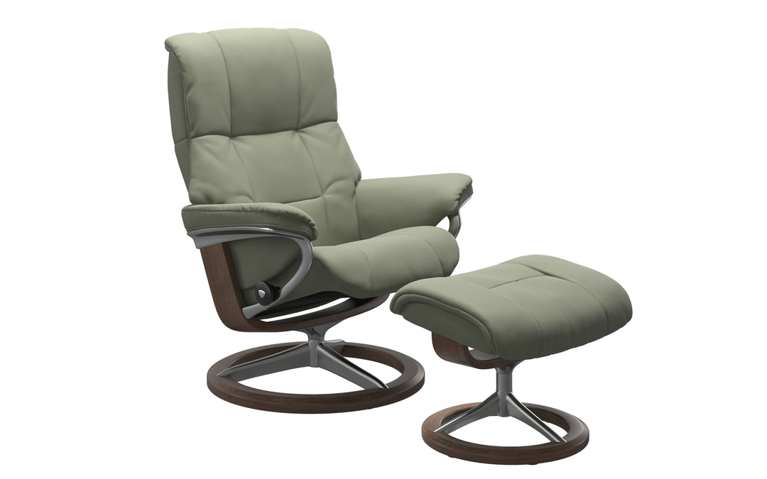 Ekornes Stressless Leather Mayfair Recliner & Ottoman