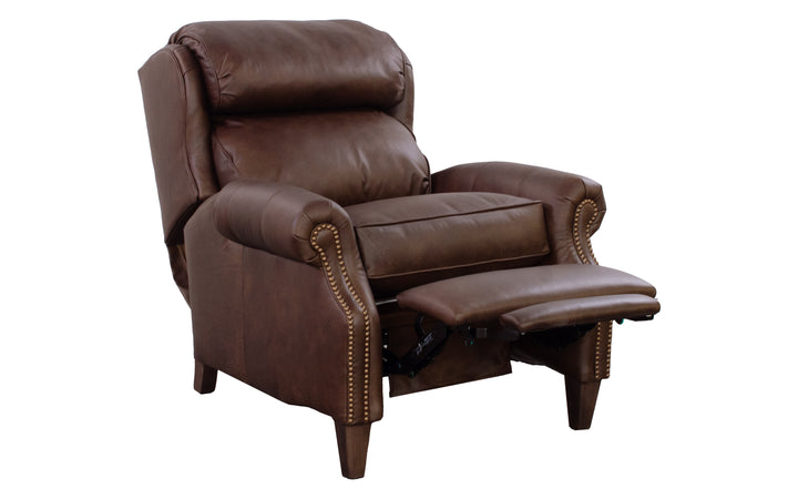 Smith Brothers Leather Push-Back Recliner