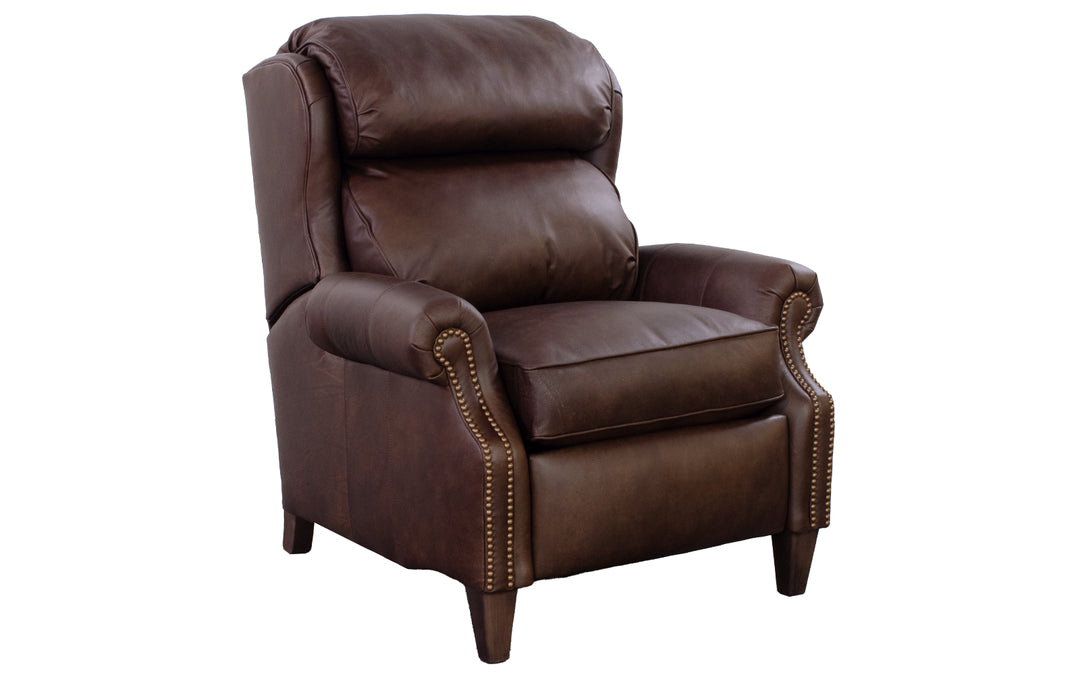 Smith Brothers Leather Push-Back Recliner