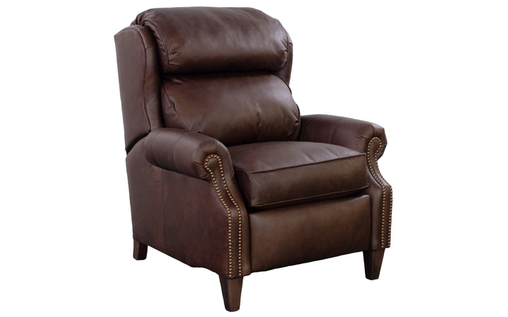 Smith Brothers Leather Push-Back Recliner