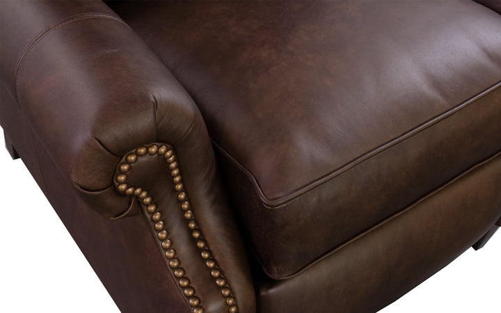 Smith Brothers Leather Push-Back Recliner