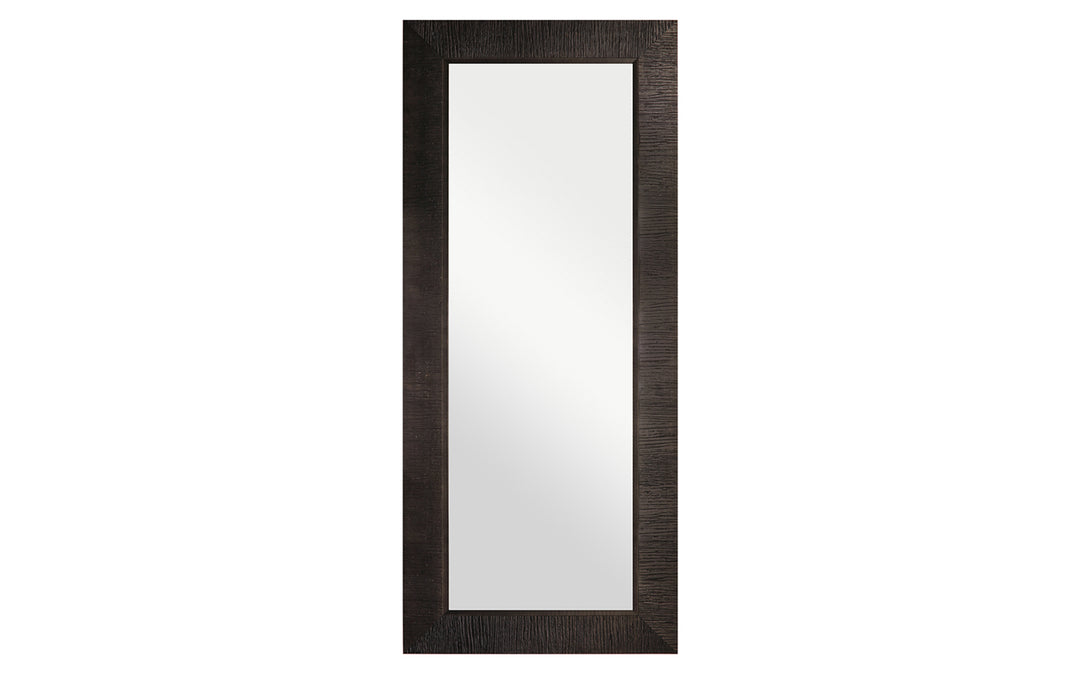 Black Wood Mirror