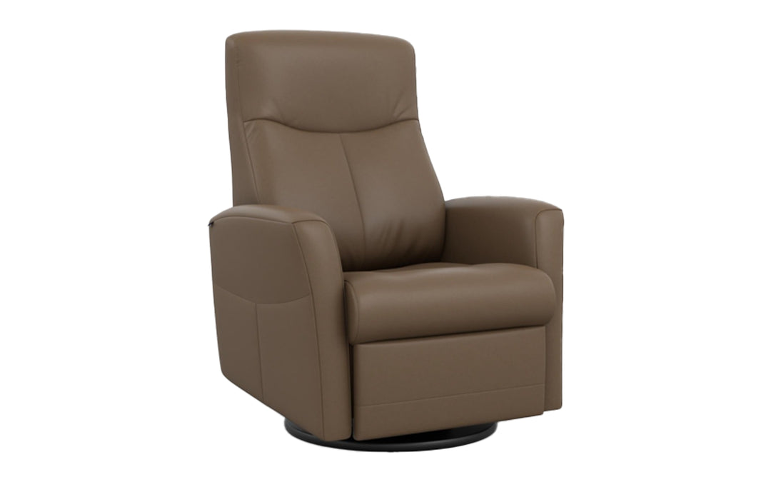 Fjords Leather Swivel Power Recliner