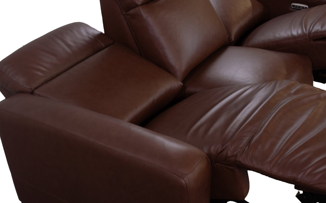 La-Z-Boy Leather Power Reclining Sofa