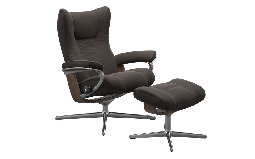 Ekornes Stressless Wing Recliner & Ottoman