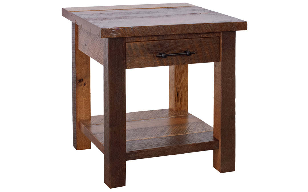 Reclaimed Oak End Table