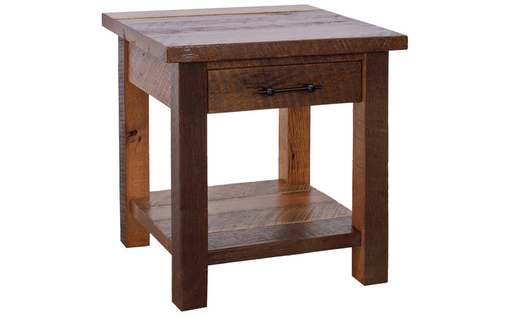 Reclaimed Oak End Table