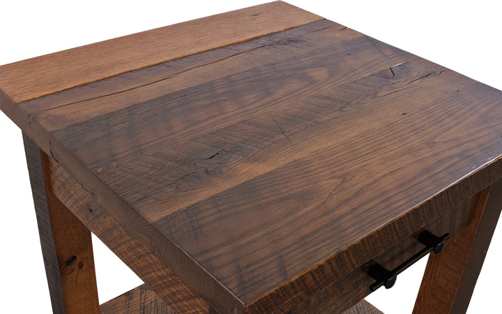 Reclaimed Oak End Table
