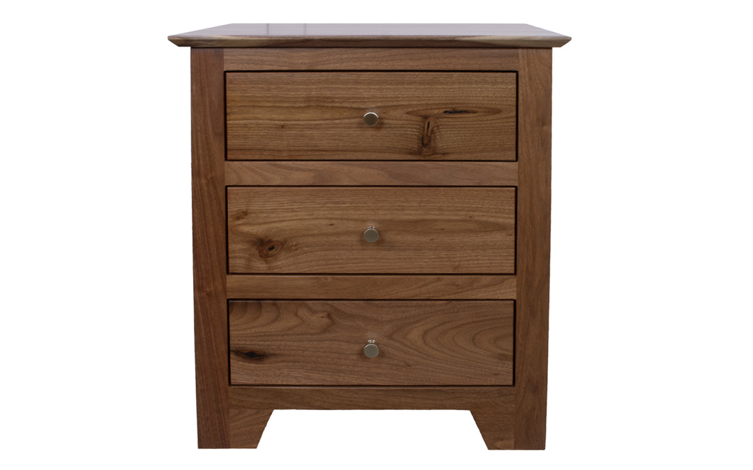 Rustic Walnut Nightstand