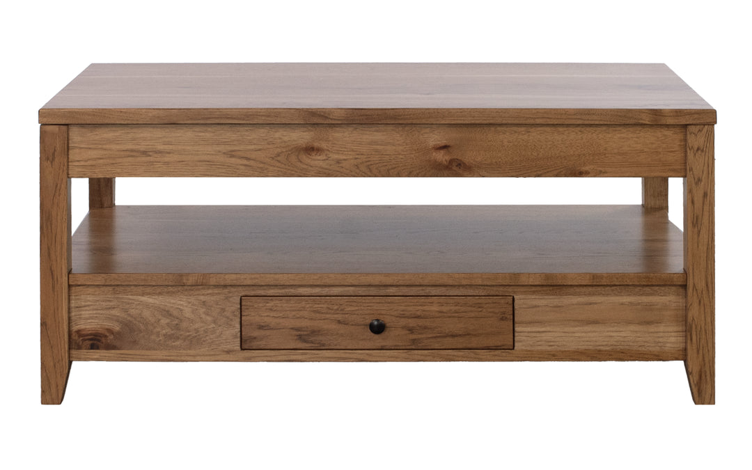 Rustic Hickory Lift Top Coffee Table