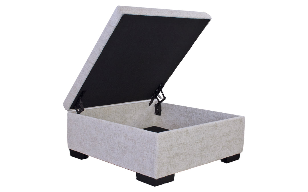 Michael Nicholas Designs Upholstered Storage Ottoman