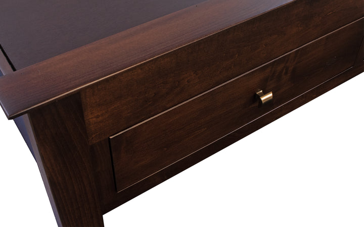Brown Maple Queen Storage Bed