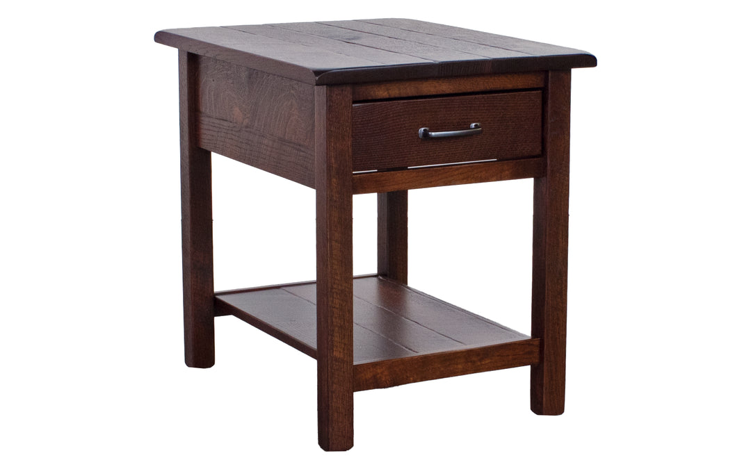 Rustic Quartersawn White Oak End Table