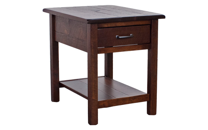 Rustic Quartersawn White Oak End Table