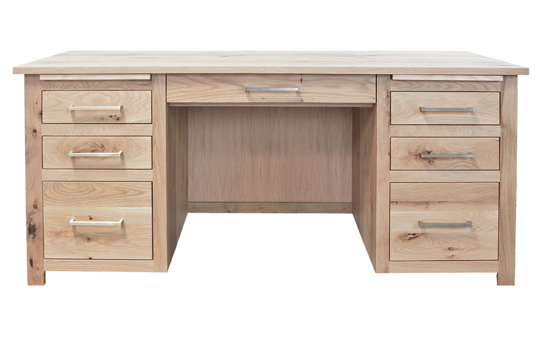 Rustic White Oak Desk