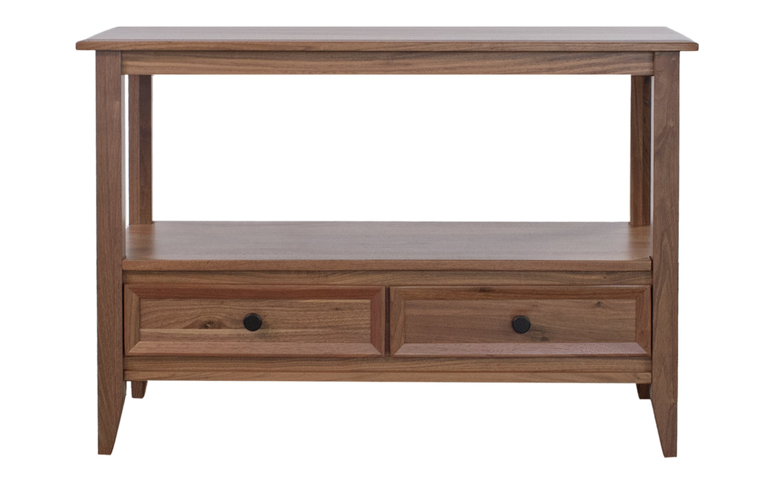 Rustic Walnut Sofa Table