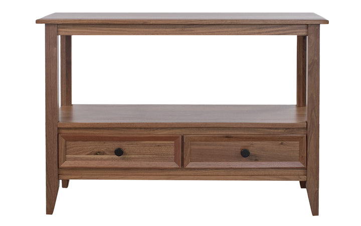 Rustic Walnut Sofa Table