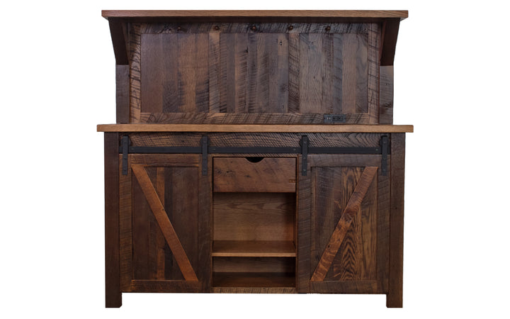 Reclaimed Barnwood Coffee Bar