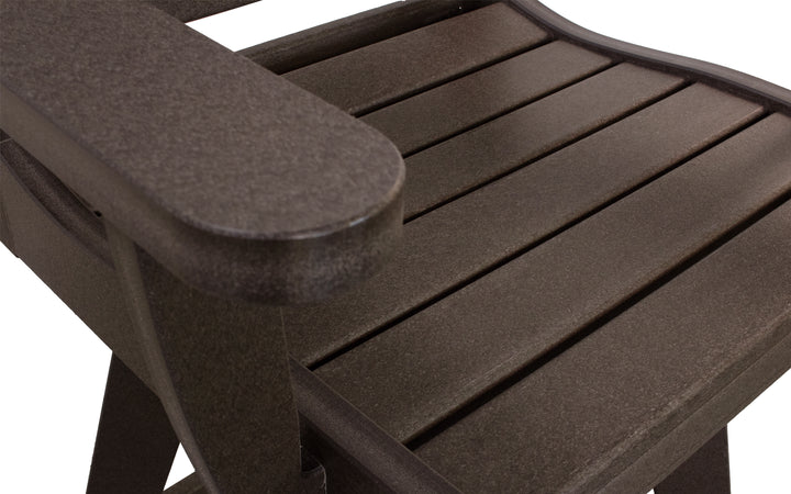 Outdoor Swivel Rocking Counter Stool - Coffee
