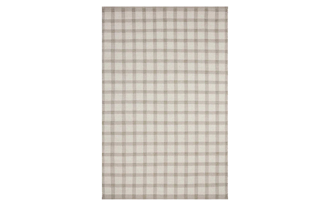 Loloi Ryder Collection Stone & Ivory 7.9 x 9.9 Area Rug