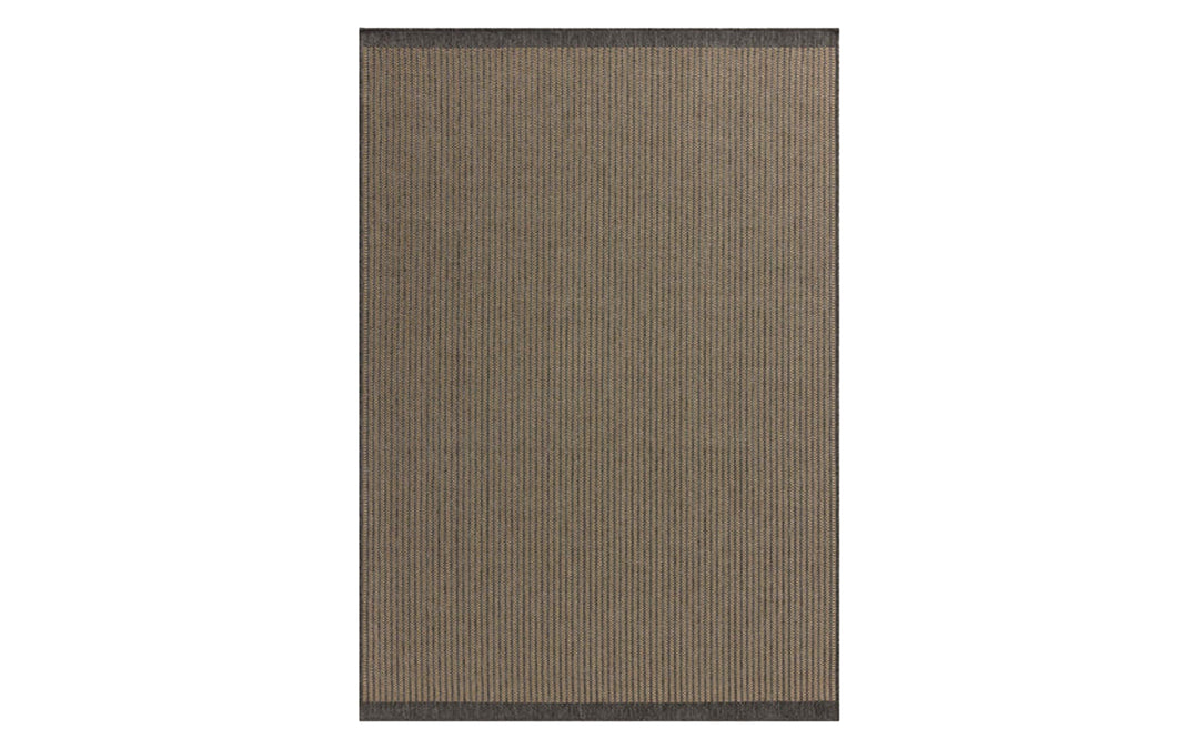 Loloi Providence Collection Wheat & Charcoal 7.6 Round Indoor/Outdoor Area Rug