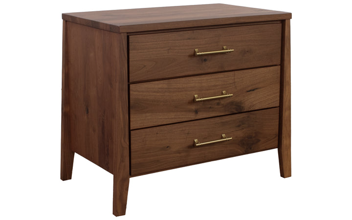 Rustic Walnut Nightstand