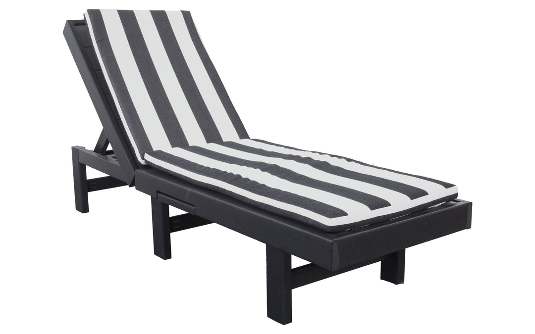 Outdoor Modern Chaise Lounger Cushion - Cabana