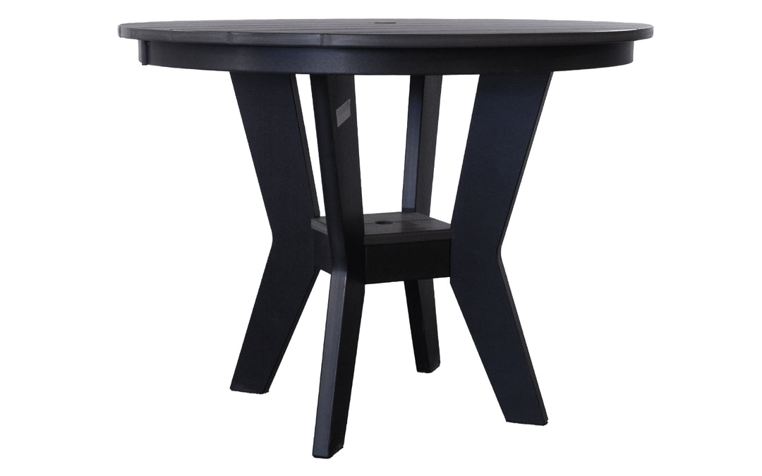 Outdoor Counter Table - Black & Coffee