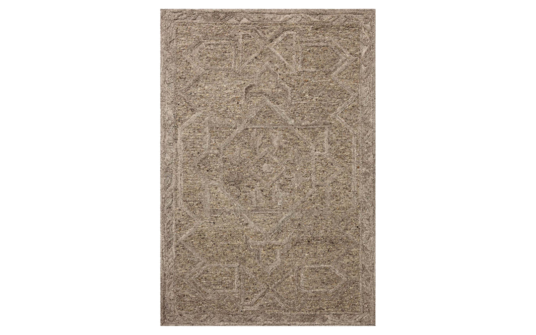 Loloi Mabel Collection Bark & Graphite 7.9 x 9.9 Area Rug