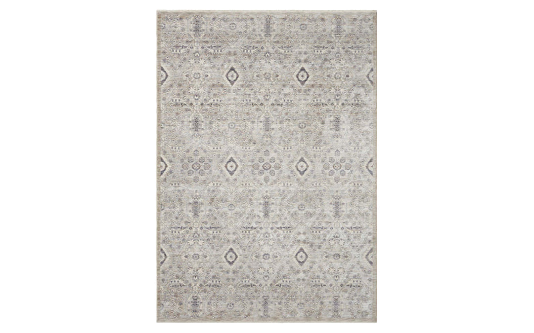 Amber Lewis x Loloi Zuma Collection Silver & Sky 7.10 x 10.10 Area Rug