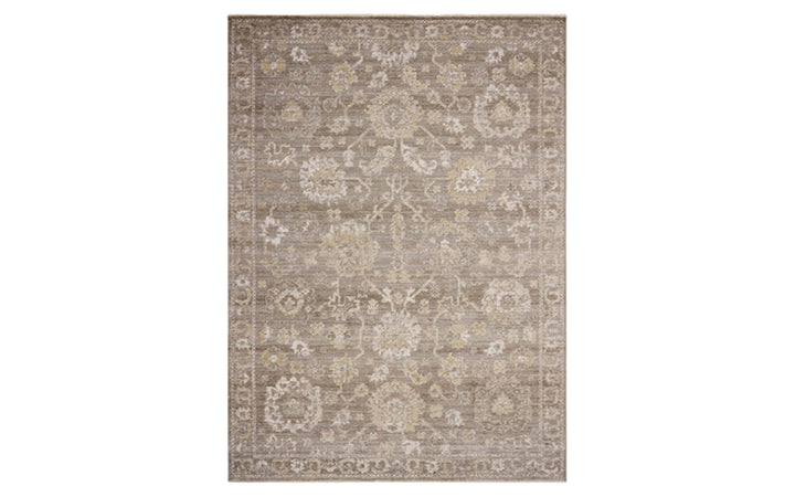 Magnolia Home x Loloi Pace Collection Taupe & Wheat 7.10 x 10 Area Rug