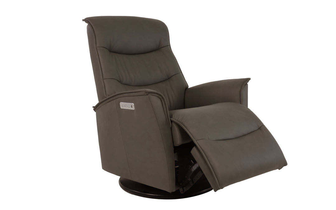 Fjords Leather Swivel Recliner