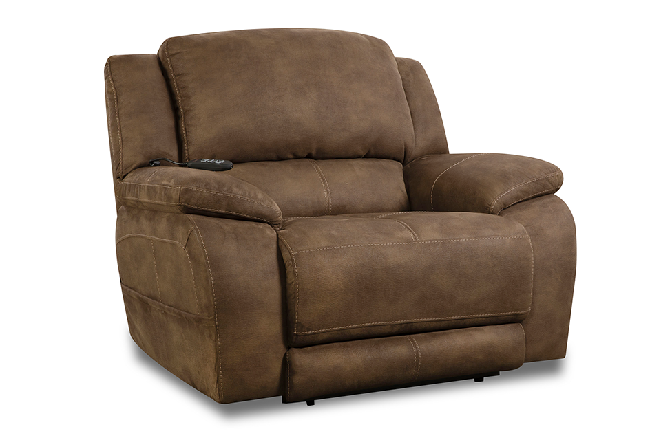 Homestretch Upholstered Power Chair And A Half Recliner