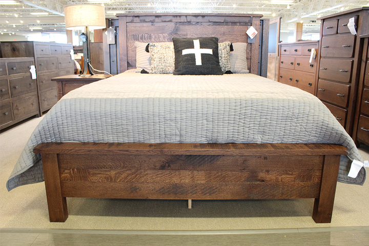 Rustic Quartersawn White Oak Queen Bed