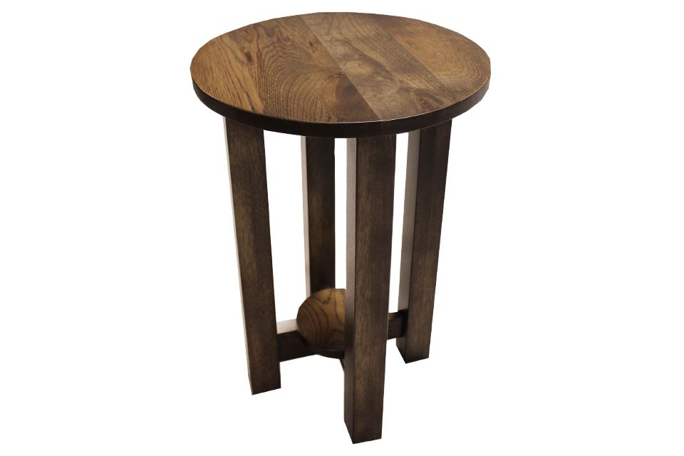 Rustic Hickory End Table