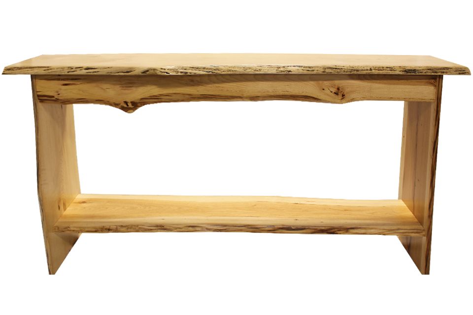 Live Edge Hickory Sofa Table