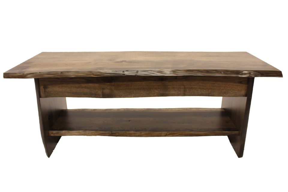Hickory Live Edge Coffee Table