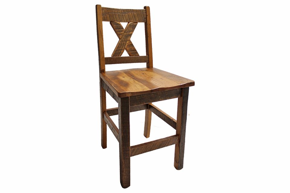 Reclaimed Oak Bar Chair