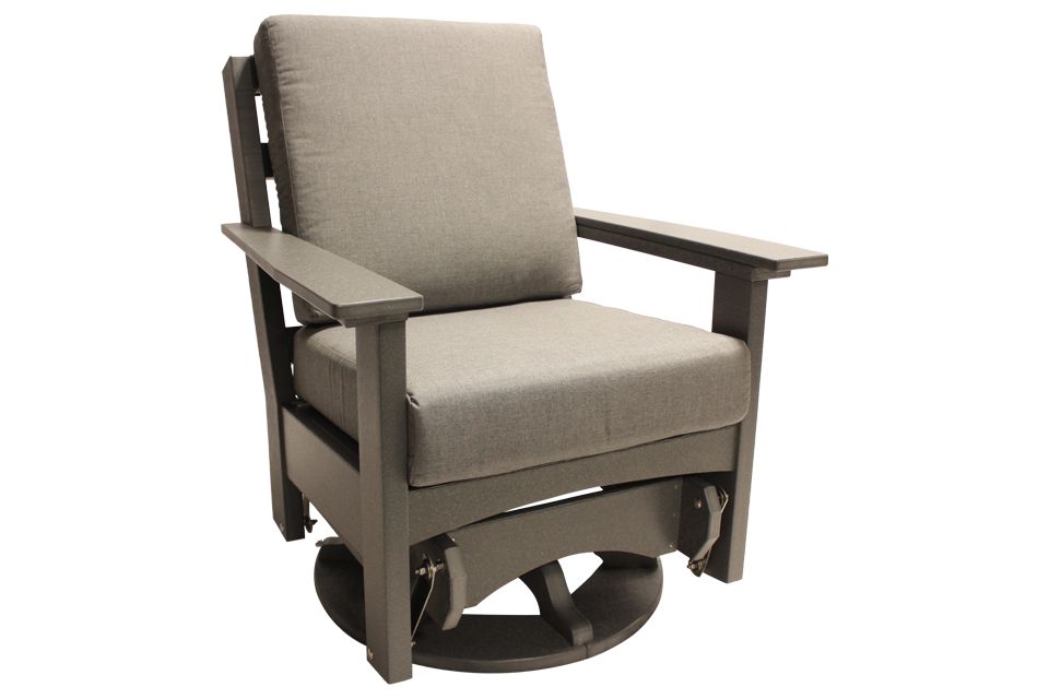 Outdoor Swivel Glider - Dark Gray