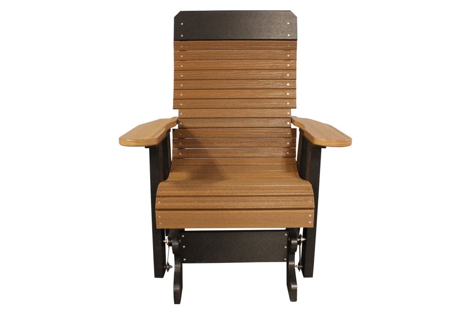 Outdoor Glider - Black & Antique Mahogany