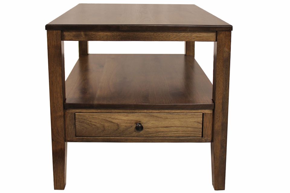 Rustic Hickory End Table