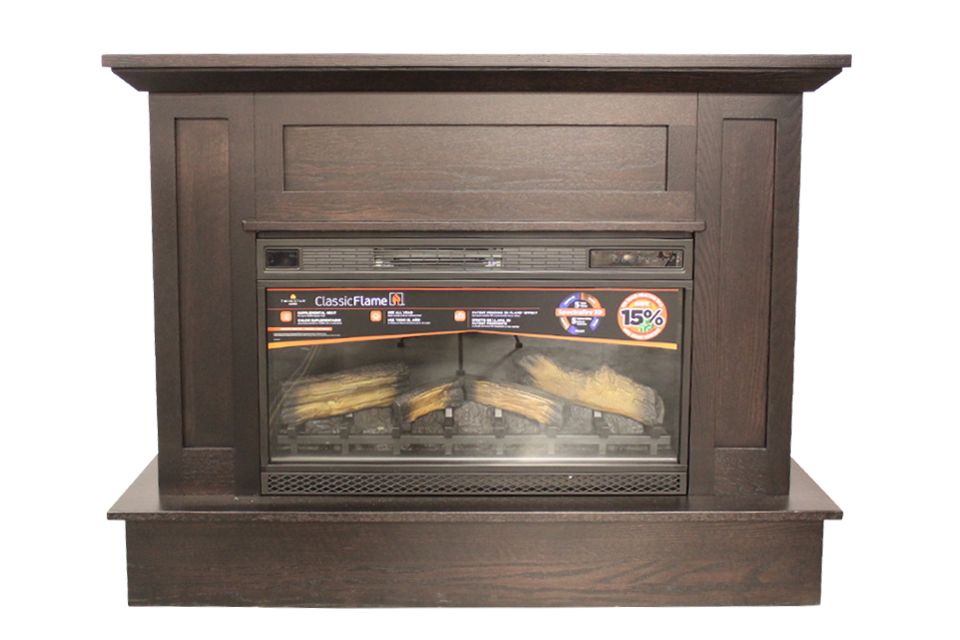Oak Fireplace Console