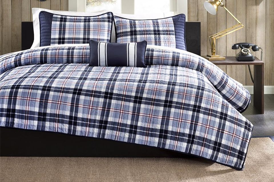 Elliot Reversible 3-Piece Coverlet Set - Twin